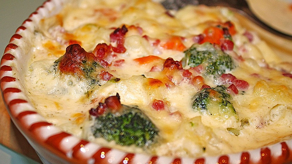 Blumenkohl-Brokkoli-Auflauf