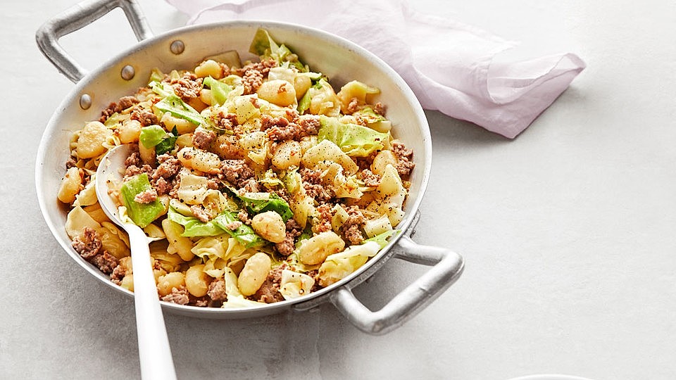 Gnocchi-Spitzkohl-Pfanne