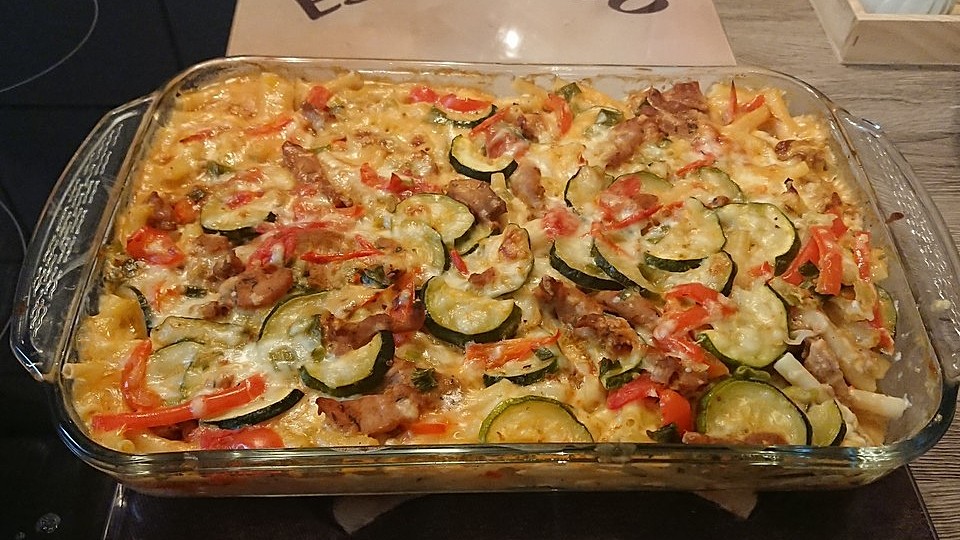 Gyros-Makkaroni-Auflauf