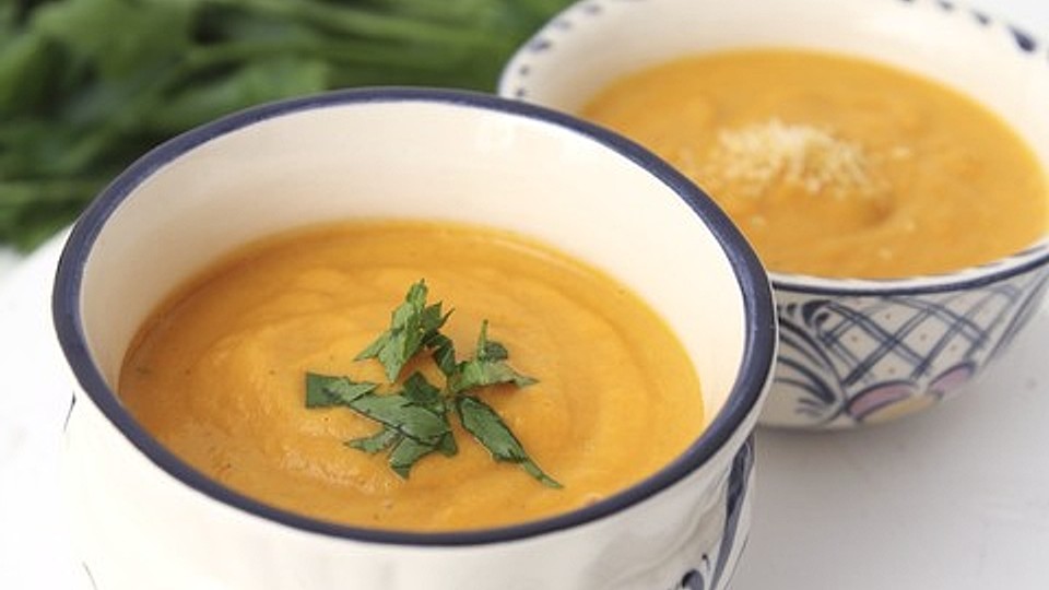 Karotten-Süßkartoffelsuppe